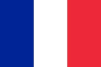 Die französische Flagge.